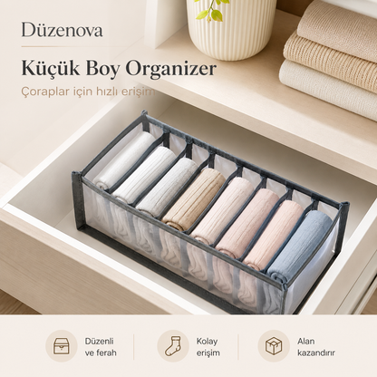 Düzenova 3’lü Düzen Kutusu | Daha Düzenli Dolaplar İçin Pratik Organizer